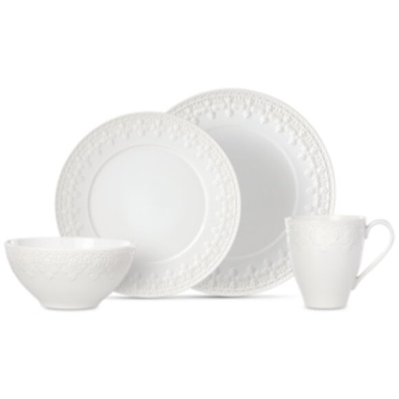 Lenox White Chelse Muse Fleur 4Pc Place Setting 5.50 LB
